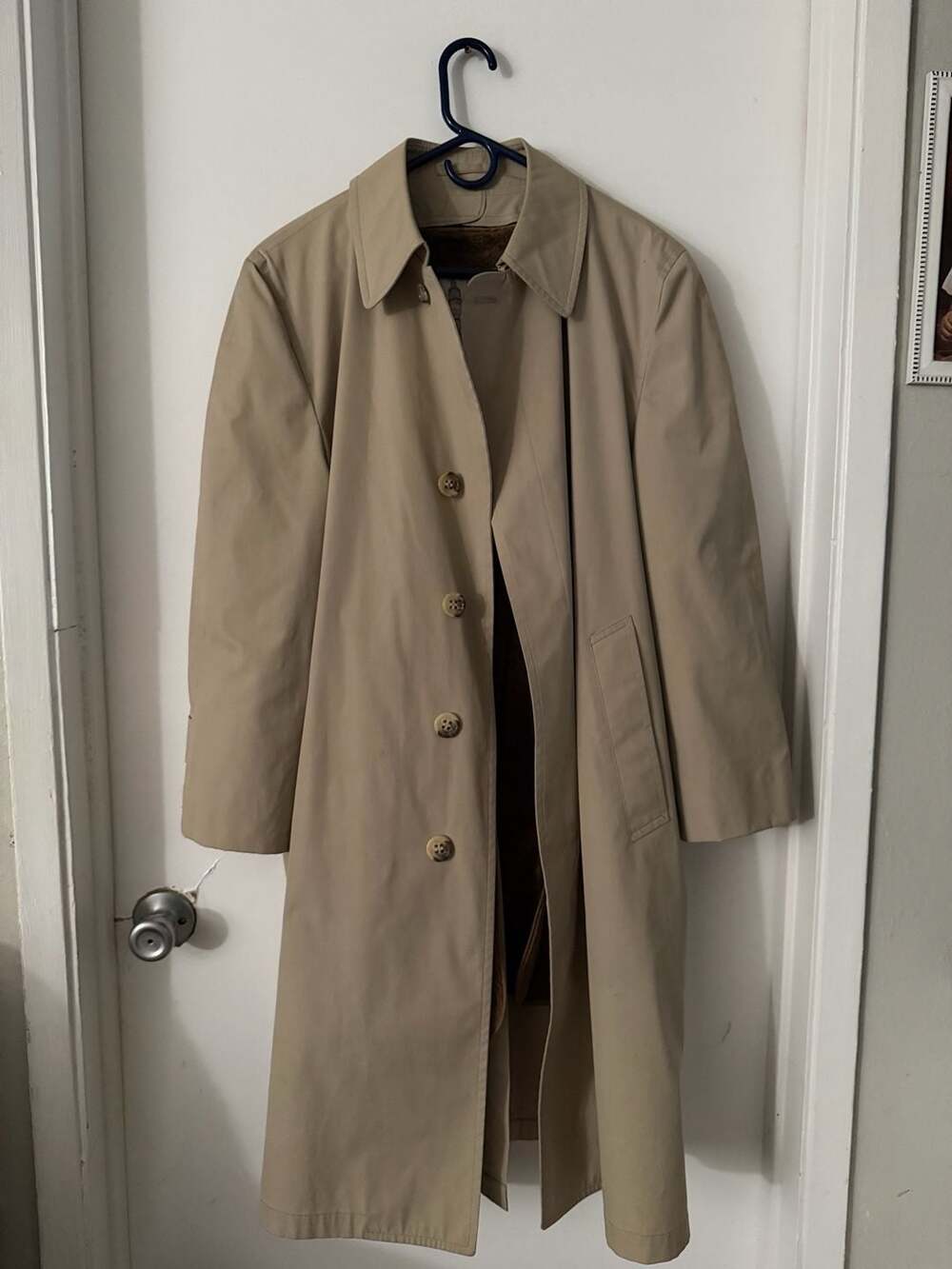 London Fog Reversible Twill and Faux Fur Lined Trench Coat